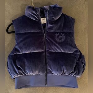 PINK Victoria's Secret Purple Velvet Puffer Jacket | M